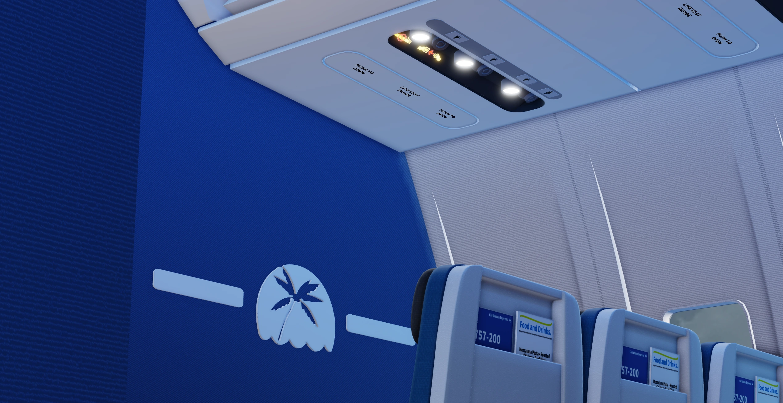 Inside of our b757-200
